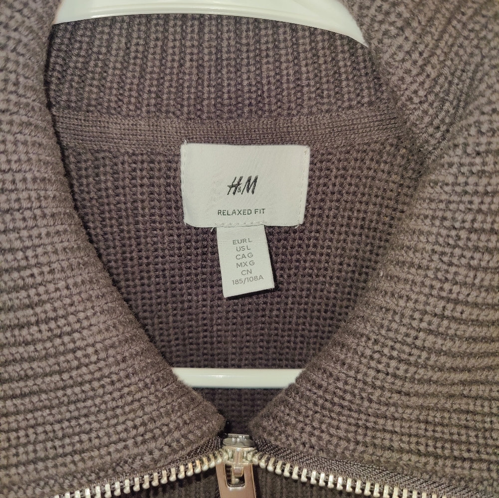 Half zip knit sweater